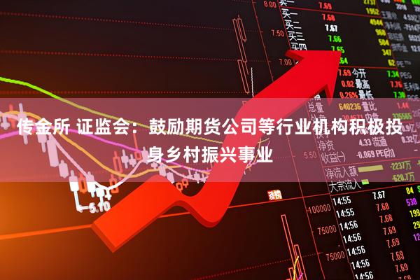 传金所 证监会：鼓励期货公司等行业机构积极投身乡村振兴事业