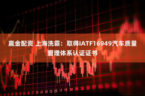 赢金配资 上海洗霸：取得IATF16949汽车质量管理体系认证证书